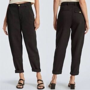 Everlane The Tencel Relaxed Chino Black Size 8 EUC